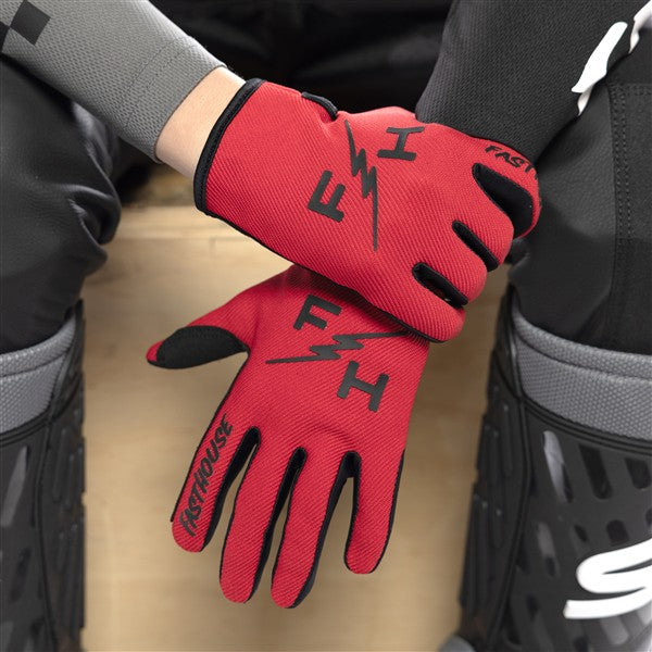 Youth Carbon Eternal Glove - Red