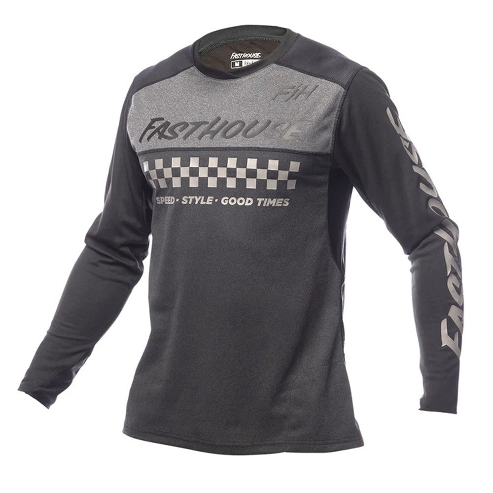 Alloy Mesa L/S Jersey - Heather Charcoal/Black