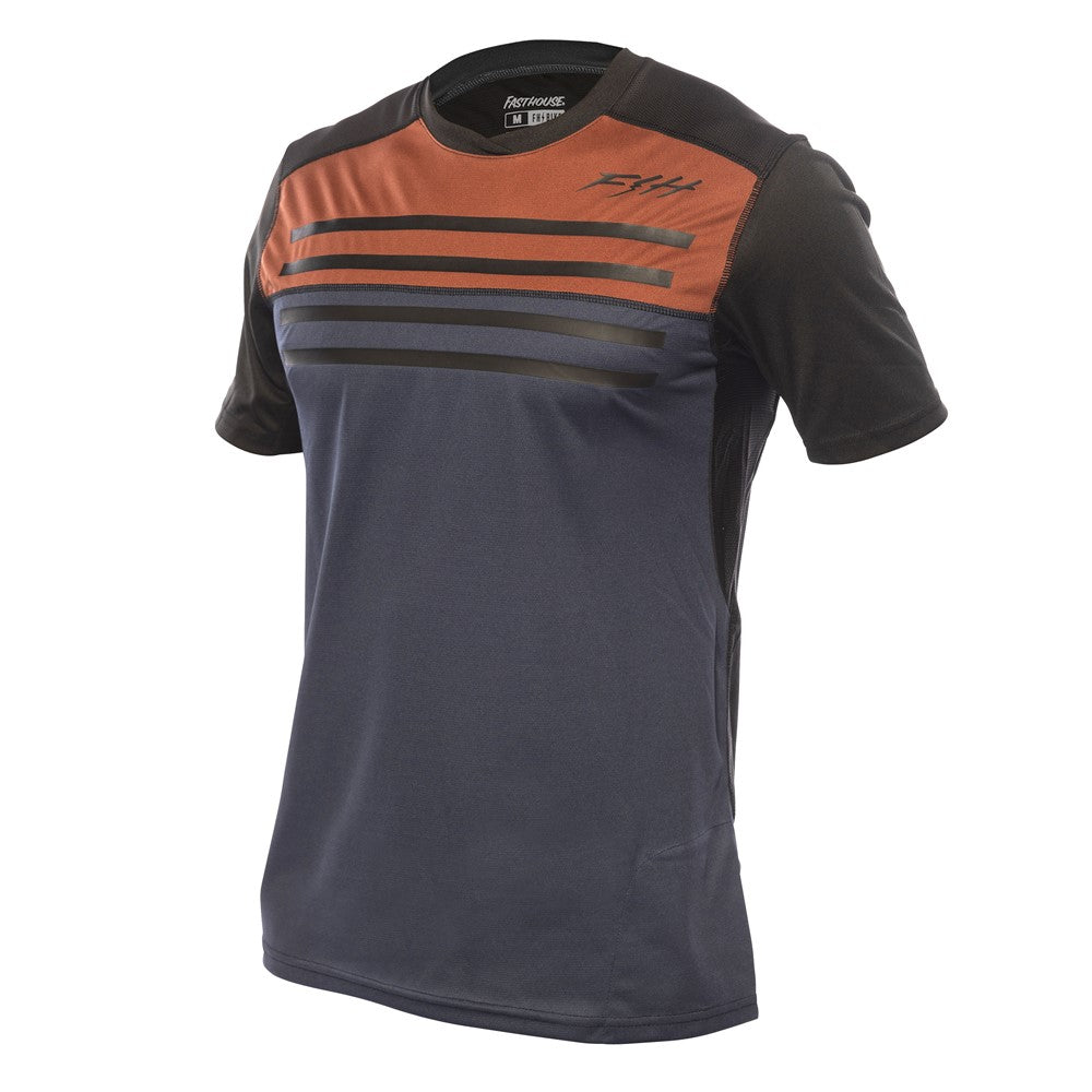 Alloy Sidewinder S/S Jersey - Rust/Midnight Navy