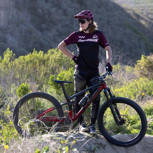 Alloy Block SS Jersey - Maroon/Black