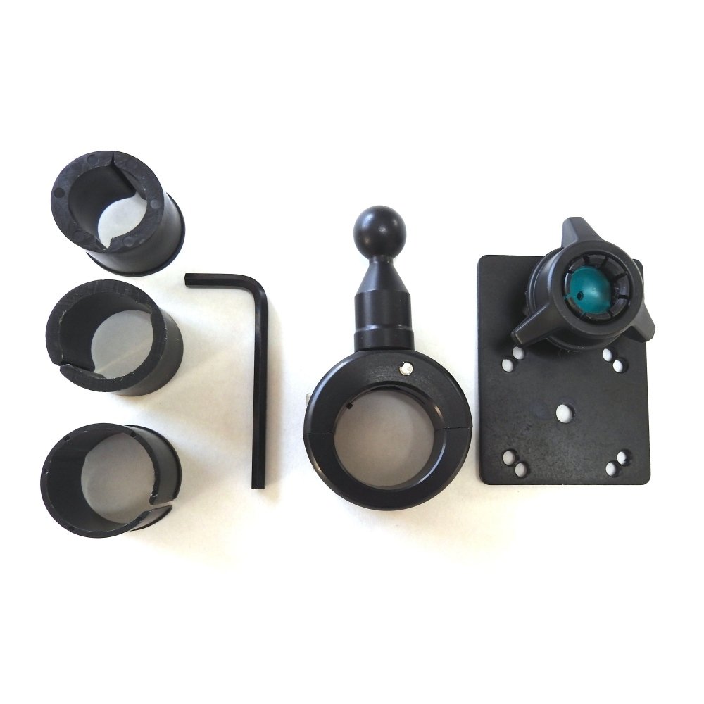 Techmounts Handlebar Mount 7/8- 1 1/4 inch 32mm with bungee