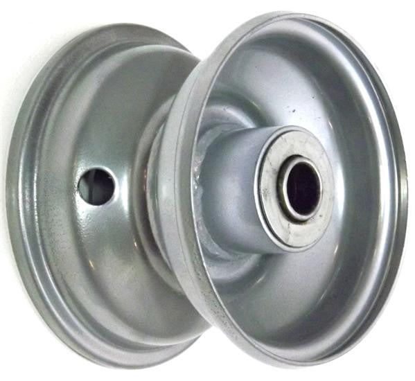 4"x2.50" Steel Rim, 35mm Bore, 75mm Hub Length, 35mm x 16mm Flange Bearings