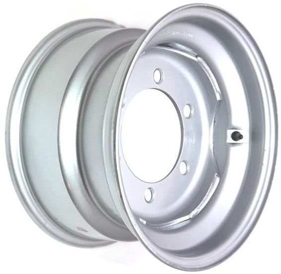 22.5"x16.00" Steel Silver Painted Rim, 6/205mm PCD, 161mm centre bore, ET0 offset
