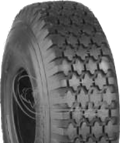 ASSEMBLY - 6"x65mm Steel Rim, 410/350-6 4PR K806 Diamond Tyre, 17mm HS Bearings
