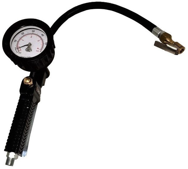 Martins Analog Handheld Tyre Inflator - Flate Mate - 0-174 p.s.i., 1800mm hose
