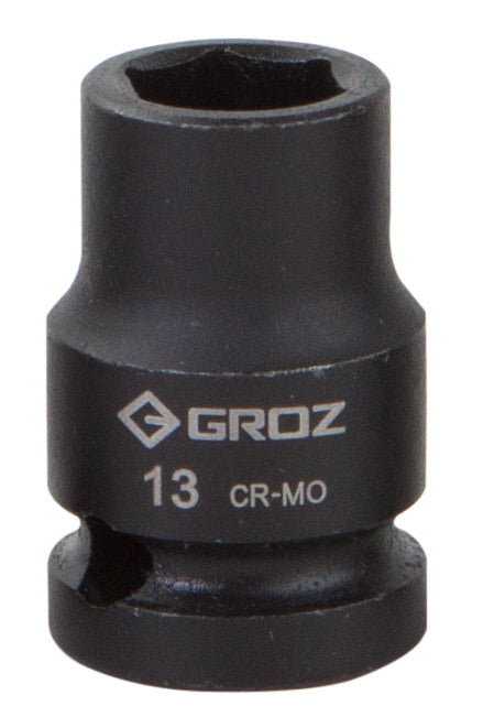 Groz 13mm 1/2" Drive Hex Impact Socket