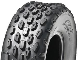ASSEMBLY - 6"x4.50" Galv Rim, 145/70-6 6PR A015 Knobbly ATV Tyre, 1" HS Bearings