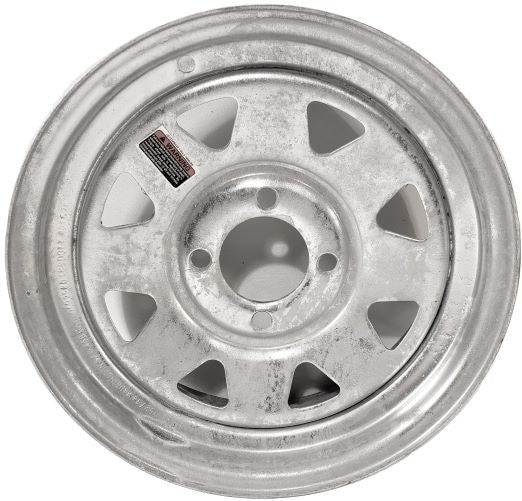 13"x4.50" Galvanised Rim, 4/100mm PCD, 68mm bore, ET0