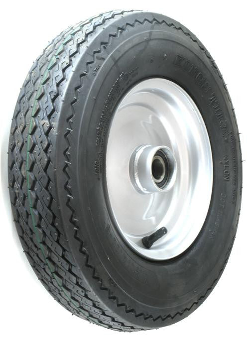 ASSEMBLY - 8"x2.50" Steel Rim, 25mm High Speed Bearings, 480/400-8 4PR KT701 Trailer Tyre