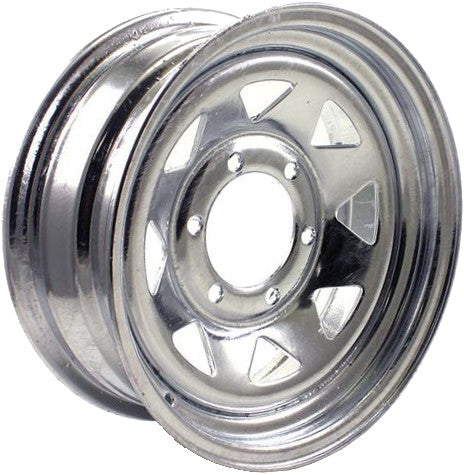 15"x6.00" Galvanised Rim, 6/5½" (6/139.7mm) PCD, 108mm Bore,ET0