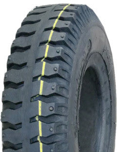 ASSEMBLY - 4"x2.00" 2-Pc Zinc Coated Rim, 250-4 Solid V6606 Military Tyre, 16mm Flange Bearings