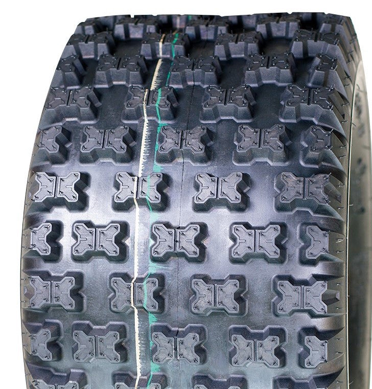 ASSEMBLY - 8"x7.00" Galv Rim, 4/4" PCD, 18/950-8 4PR UN712 Knobbly ATV Tyre
