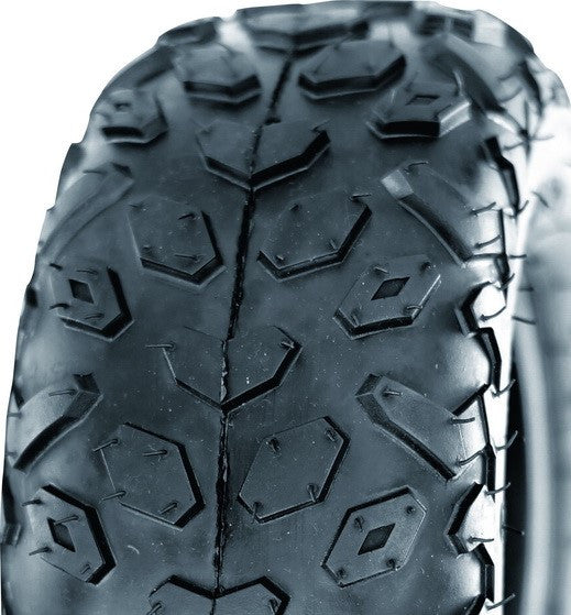 ASSEMBLY - 6"x4.50" Galv Rim, 145/70-6 2PR UN704 Knobbly ATV Tyre, 25mm HS Bearings