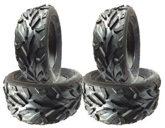 COMBO (2x ea) - 26/8R14 & 26/10R14 4PR TL Duro DI2013 Red Eagle Radial ATV Tyres - 26/8-14, 26/10-14