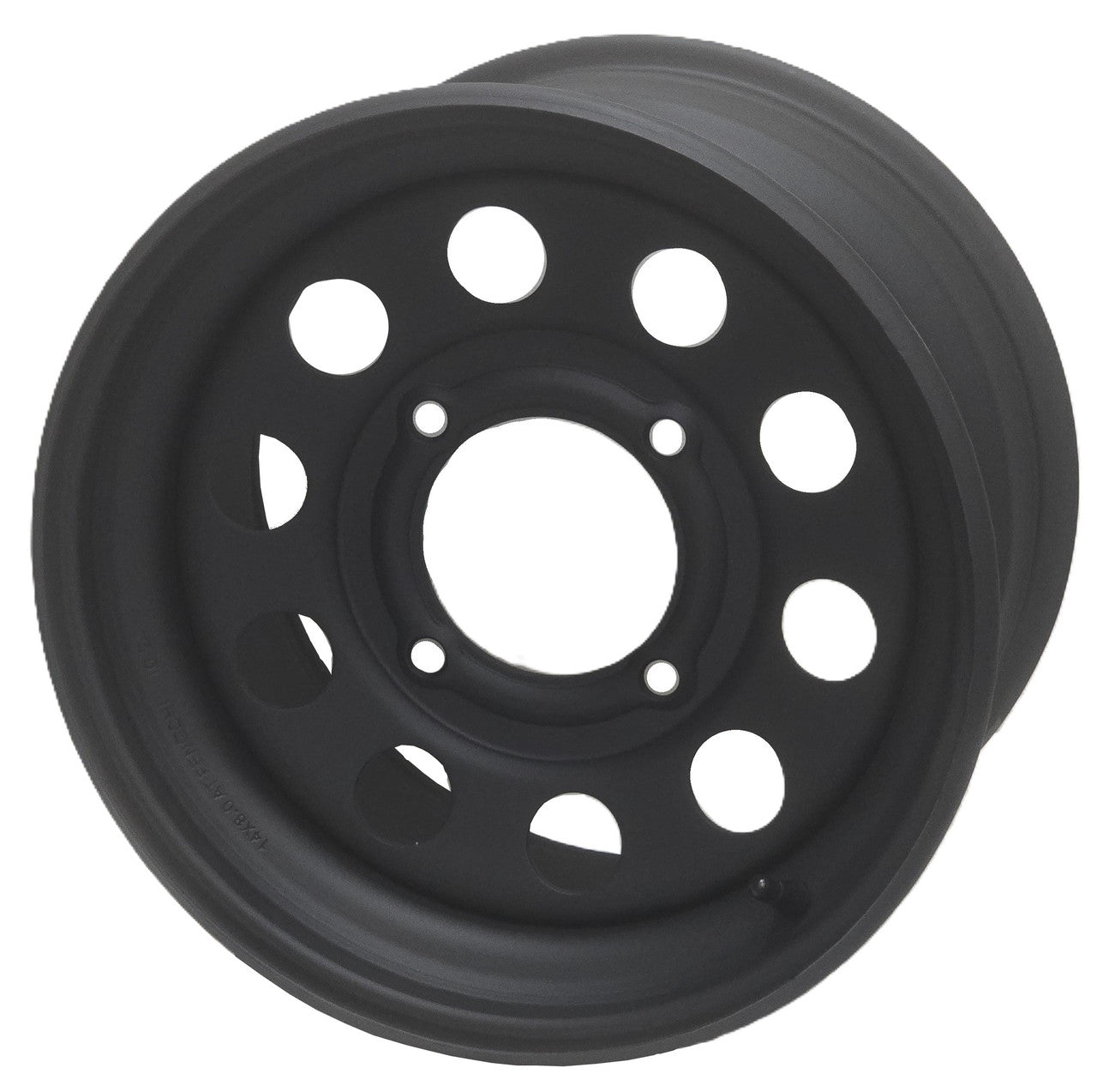 14"x8.00" Steel ATV Rim, 4/137 PCD, 105mm Bore, ET+32.7, 283Kg load rating, 14.3mm Stud Holes