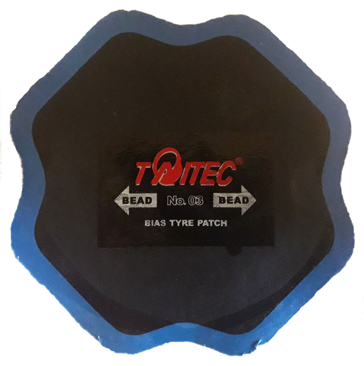BOX OF 10 - Taitec 105mm Bias Tyre Repair Patch, 2-ply - TBTE-03