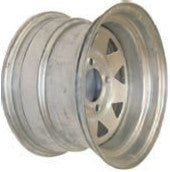 12"x7.00" Galvanised Rim, 4/4" (4/101.6mm) PCD, 71mm Bore, ET0