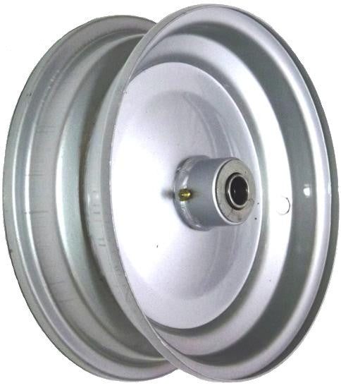 8"x65mm Steel Rim, 35mm Bore, 76mm Hub Length, 35mm x 20mm Flange Bearings