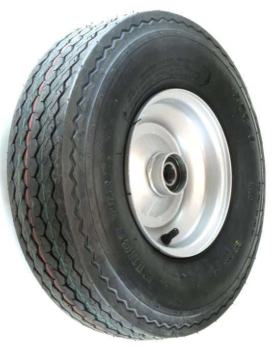 ASSEMBLY - 8"x3.75" Steel Rim, 25mm High Speed Bearings, 570/500-8 8PR KT701 Trailer Tyre