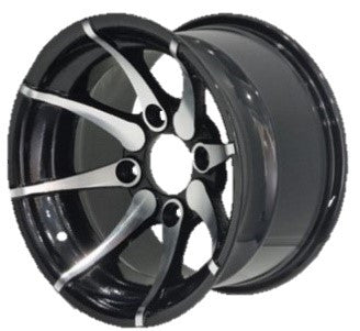 12"x7.50" Alloy ATV Rim (Rear), 4/110mm PCD, 90mm Bore, ET+31mm offset