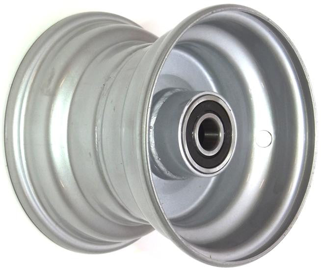 6"x4.50" Galv Rim, 52mm Bore, 85mm Hub Length, NO BEARINGS or BUSHES