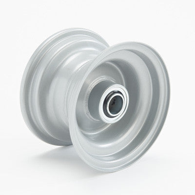6"x3.75" (95mm) Steel Rim, 2" Bore, 80mm Hub Length ¾" Flange Bearings