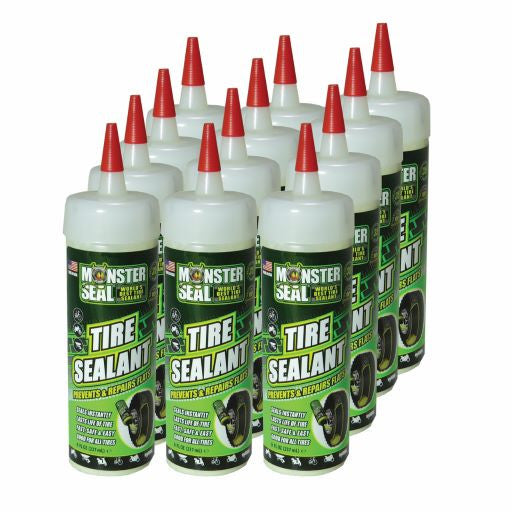 BOX OF 12 - Monster Seal Tyre Sealant, 32oz (1L)