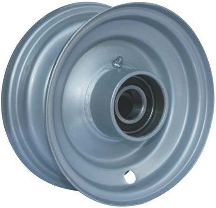 5"x3.25" Steel Rim, 47mm Bore, 64mm Hub Length, 47mm x 25mm High Speed Bearings + Hubcap