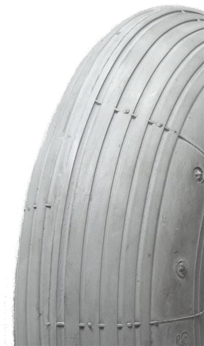 8x1¼ TT Innova IA2802 Ribbed Grey Wheelchair Tyre & Tube Set