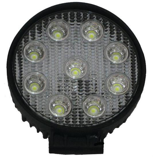 27W Wide Flood Beam LED Round Work Light