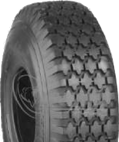 ASSEMBLY - 6x63mm Plastic Rim, 410/350-6 4PR K806 Diamond Tyre, 16mm Flange Bearings