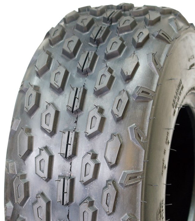 ASSEMBLY - 8"x5.50" Galv Rim, 25mm High Speed Bearings, 19/7-8 6PR UN722 Knobbly ATV Tyre