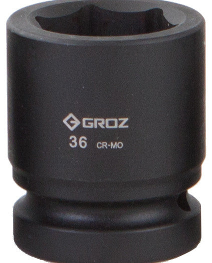 Groz 36mm 3/4" Drive Hex Impact Socket