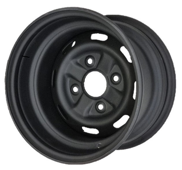 12"x7.50" Black Steel ATV Rim (Rear), 4/110mm PCD, 60mm Bore, ET-21, 12075001 - Not suitable for Yamaha 700cc ATV/UTV