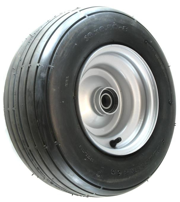 ASSEMBLY - 8"x5.50" Steel Rim,  25mm High Speed Bearings, 16/650-8 10PR V3503 Multi-Rib Tyre