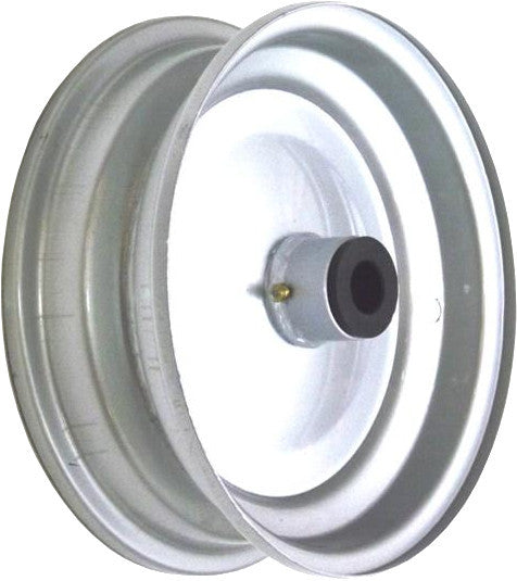 8"x65mm Steel Rim, 35mm Bore, 76mm Hub Length, 35mm x ½" Nylon Bushes