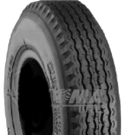 ASSEMBLY - 4"x2.00" 2-Pc Zinc Coated Rim, 410/350-4 4PR K805 Road Tyre, 16mm Flange Bearings
