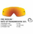 SAMPLE PICTURE - Oakley MX Fire Iridium traditional lens - for Crowbar (OA-01-184), O Frame 2.0 MX (OA-101-357-005) and O-Frame (OA-01-155) goggles - have a 52% rate of transmission