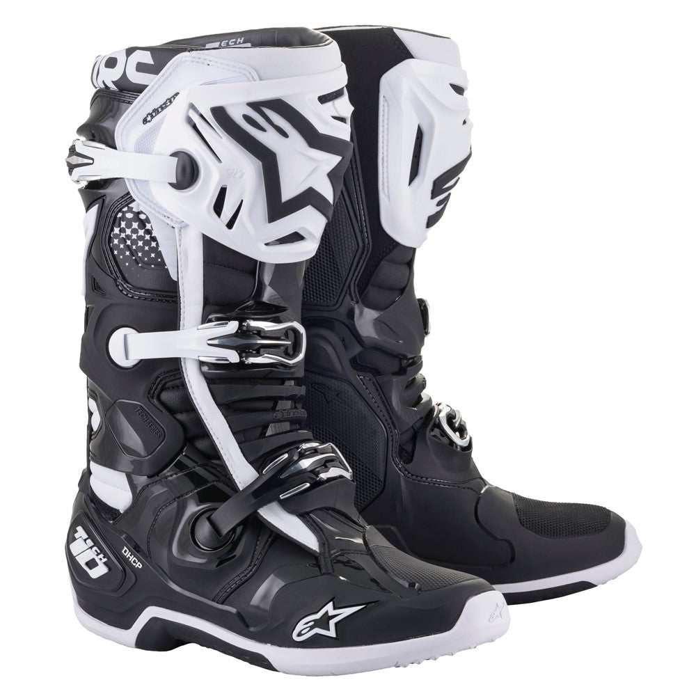Tech-10 MX Boots Black/White