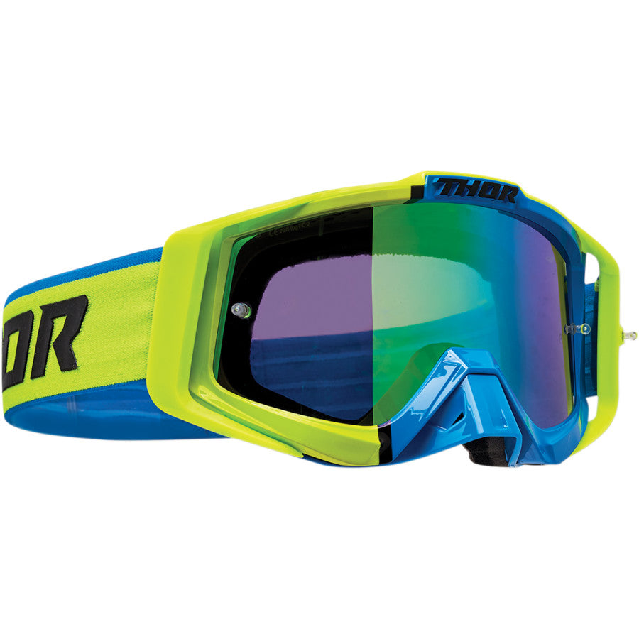 GOGGLES S24 THOR MX SNIPER PRO DIVIDE LIME BLUE