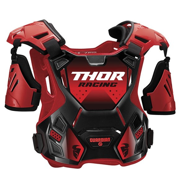 CHEST PROTECTOR S24 THOR MX GUARDIAN YOUTH SMALL MEDIUM BLACK/RED