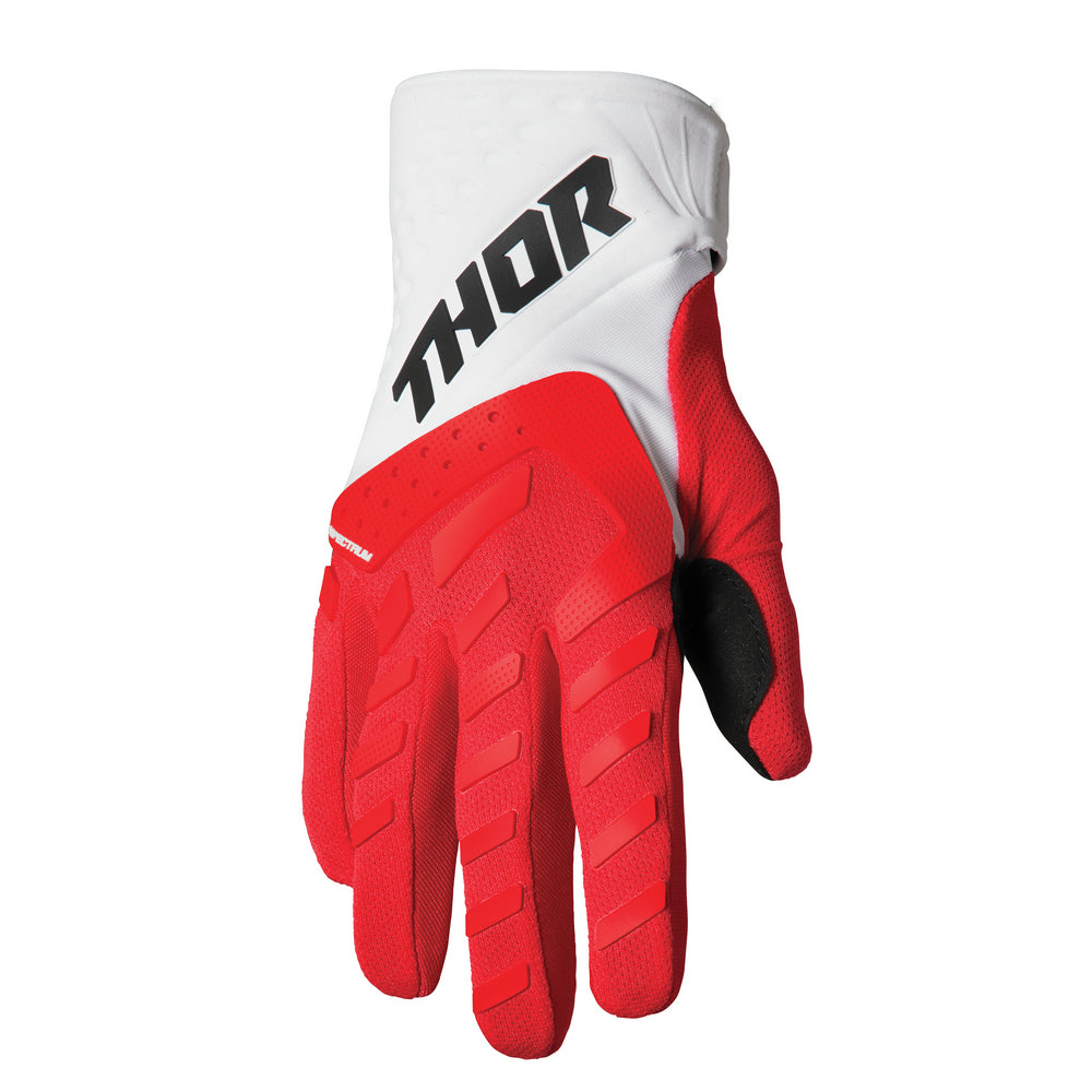 GLOVE S24 THOR MX SPECTRUM YOUTH RED/WHITE SMALL
