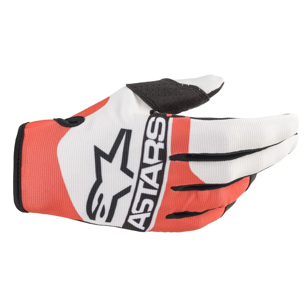 Radar Gloves Off White/Red