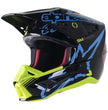 S-M5 Action Helmet Black/Cyan/Yellow Fluoro