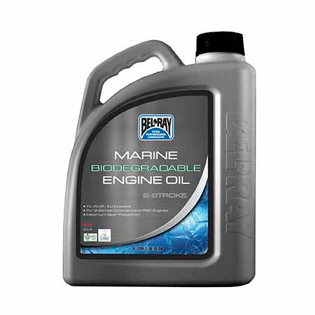 BelRay Marine Biodegradable 2-Stroke Engine Oil is a full synthetic, solvent-free, 2-stroke engine oil for marine applications that provides superior wear protection with maximum deposit control.
