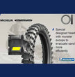 Michelin Starcross 5 - Sand compound has a specially designed tread with monster scoops to evacuate sand more efficiently