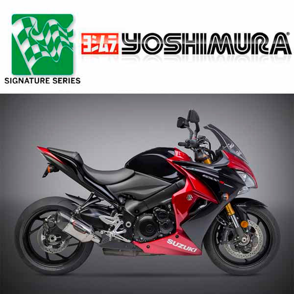 YM-11100EM520 - Yoshimura Alpha stainless/stainless/carbon fibre Signature series slip-on for 2016-2018 Suzuki GSX-S1000, GSX-S1000F