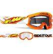 FMF POWERCORE Goggle Assault Grey - Clear Lens