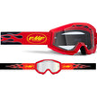 FMF POWERCORE Goggle Flame Red - Clear Lens