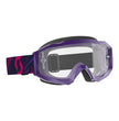 Hustle X MX Goggle Purple/Pink Clear Works Lens
